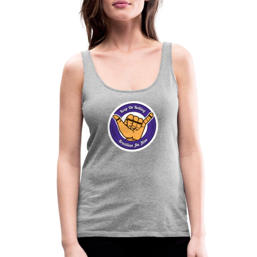 Keep On Rolling Purple Women’s Tank Top - heather gray