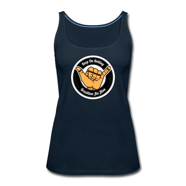 Keep On Rolling Black Women’s Tank Top - deep navy