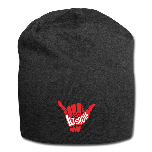 Let's Roll Jersey Beanie - charcoal grey
