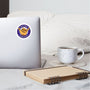 Keep On Rolling Purple Sticker - white matte