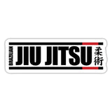 Brazilian Jiu Jitsu Hieroglyphics Sticker - white matte