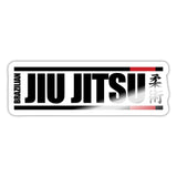 Brazilian Jiu Jitsu Hieroglyphics Sticker - white glossy