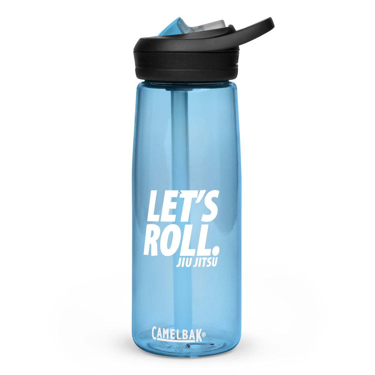 Lets Roll White Eco-Friendly BJJ Sport Bottle