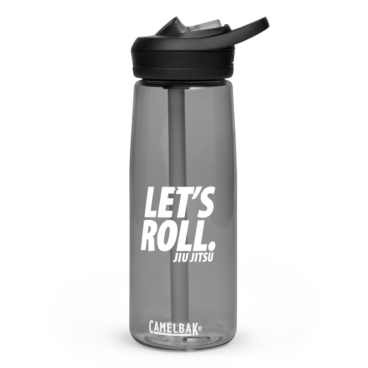 Lets Roll White Eco-Friendly BJJ Sport Bottle