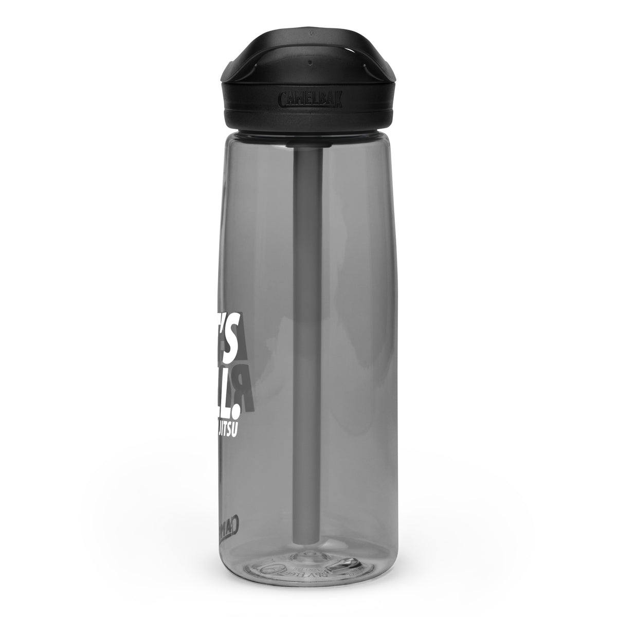 Lets Roll White Eco-Friendly BJJ Sport Bottle