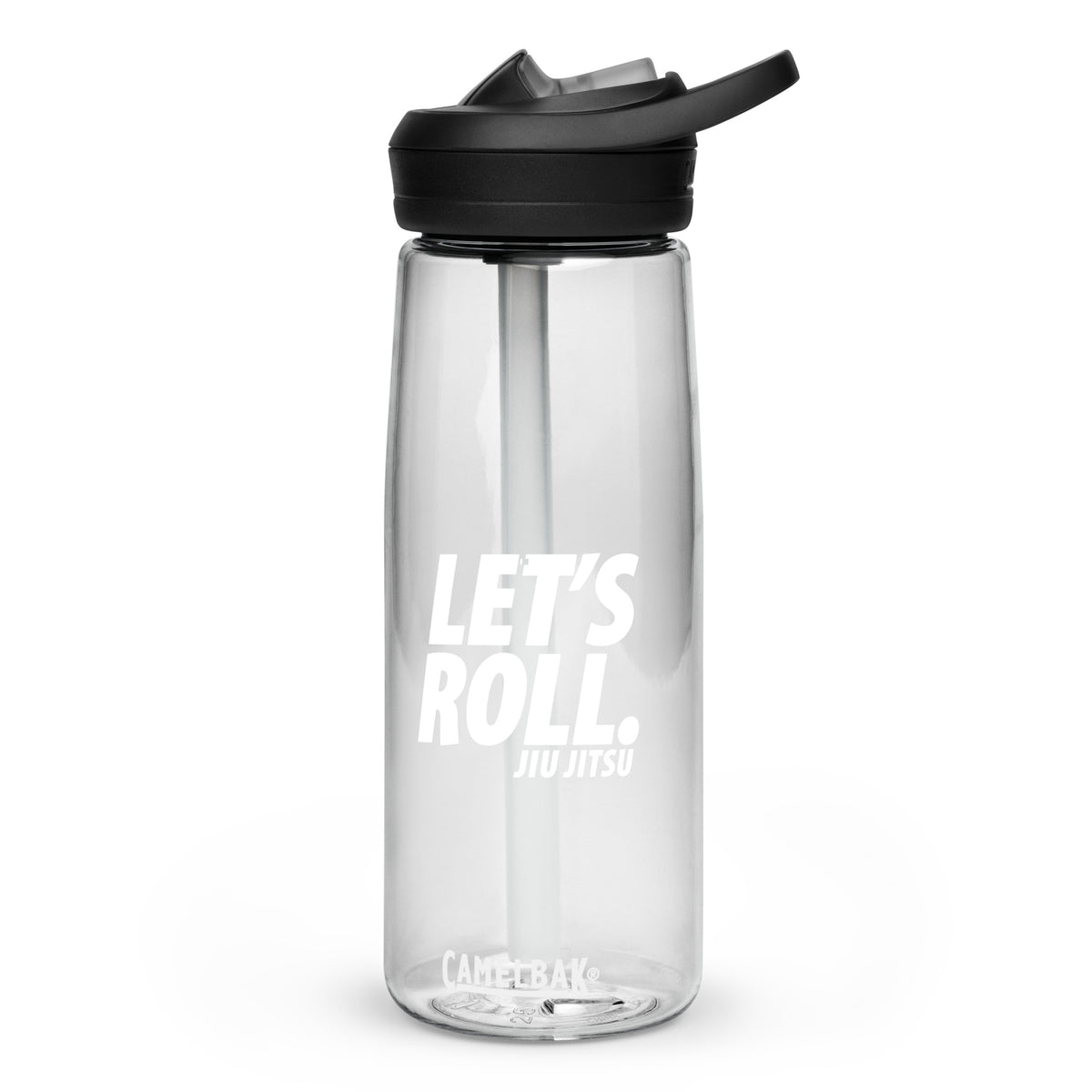 Lets Roll White Eco-Friendly BJJ Sport Bottle