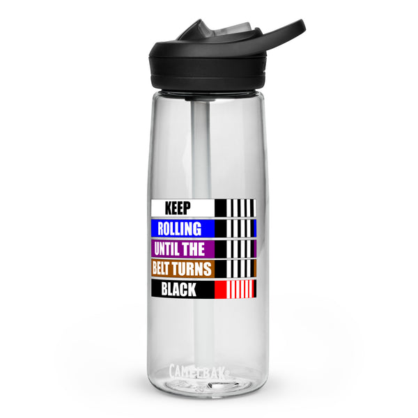 Keep Rolling until the belt turns Black 25 oz Water Bottle CamelBak Eddy+