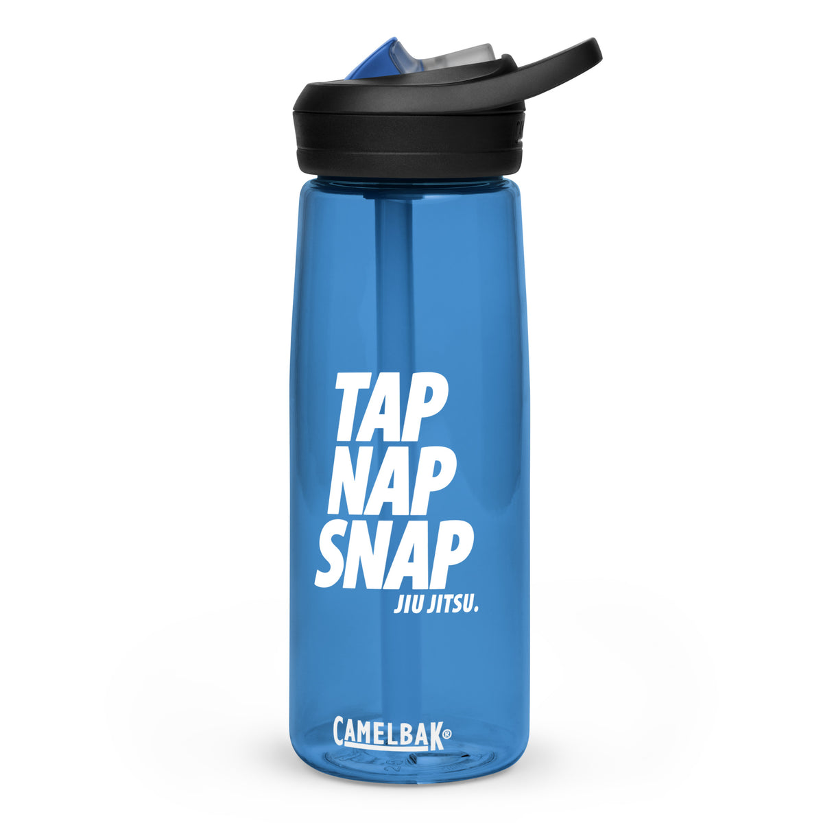 Tap Nap Snap White Eco-Friendly BJJ Sport Bottle