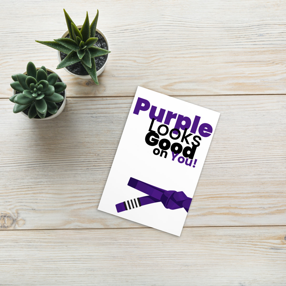 Purple Looks Good on You | Jiu Jitsu Postcard