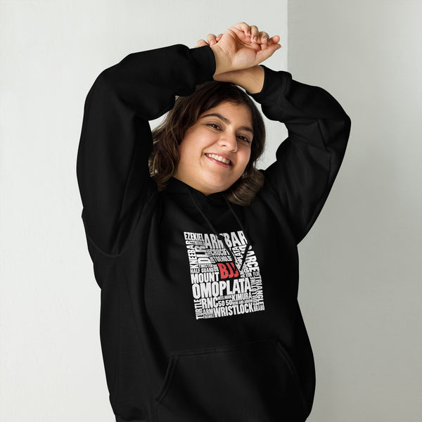 BJJ Words Unisex Hoodie