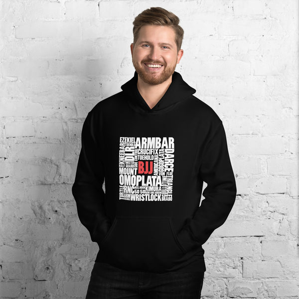 BJJ Words Unisex Hoodie