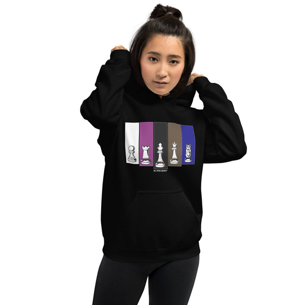 Brazilian Jiu Jitsu Human Chess White Unisex Hoodie