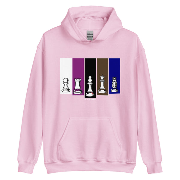 Brazilian Jiu Jitsu Human Chess White Unisex Hoodie