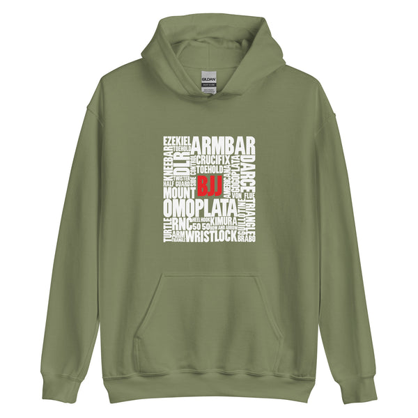 BJJ Words Unisex Hoodie