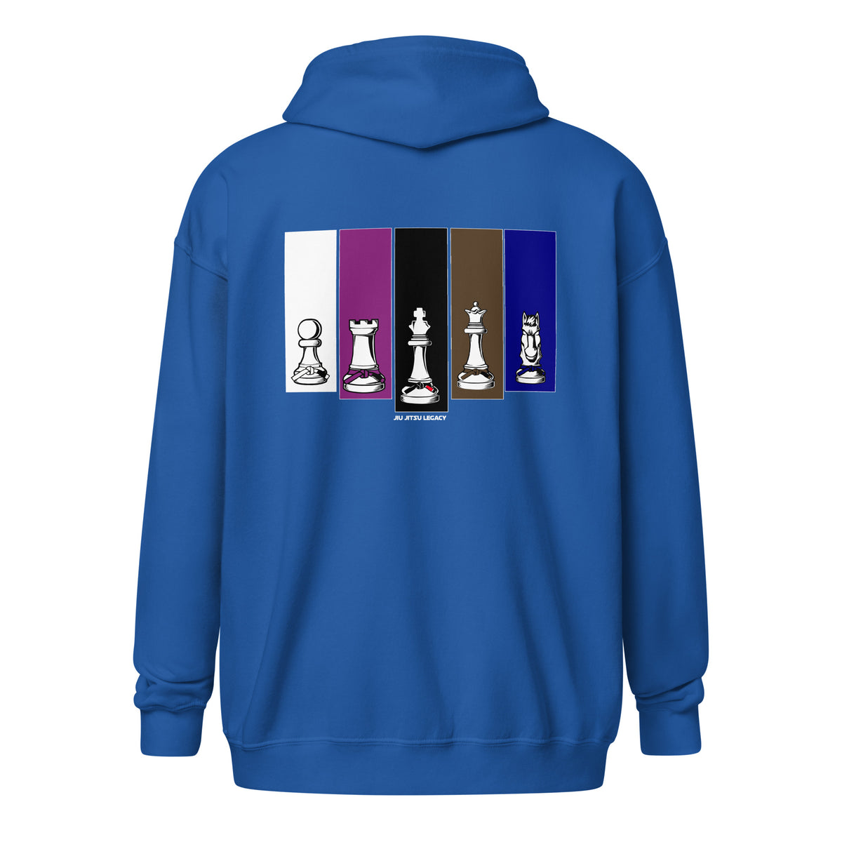 Brazilian Jiu Jitsu Human Chess Unisex Zip Hoodie