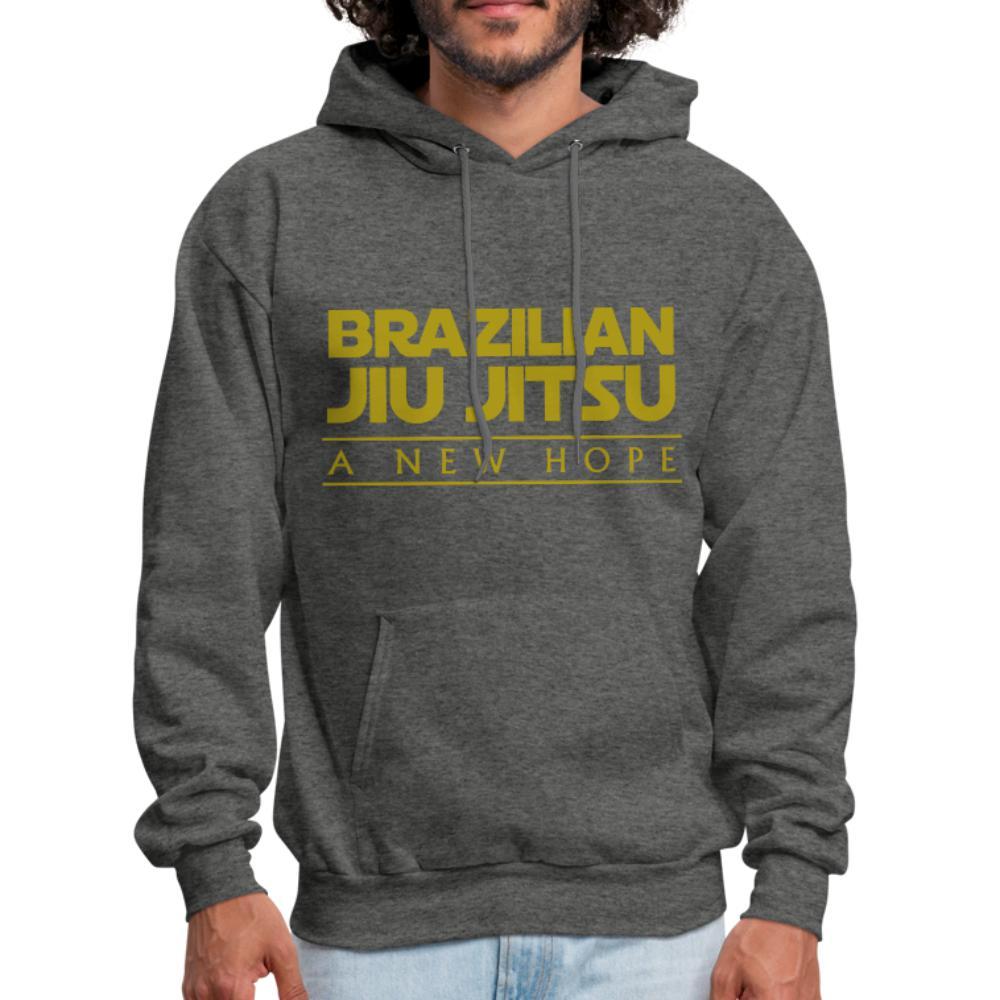 BJJ a new hope Men's Hoodie - charcoal gray
