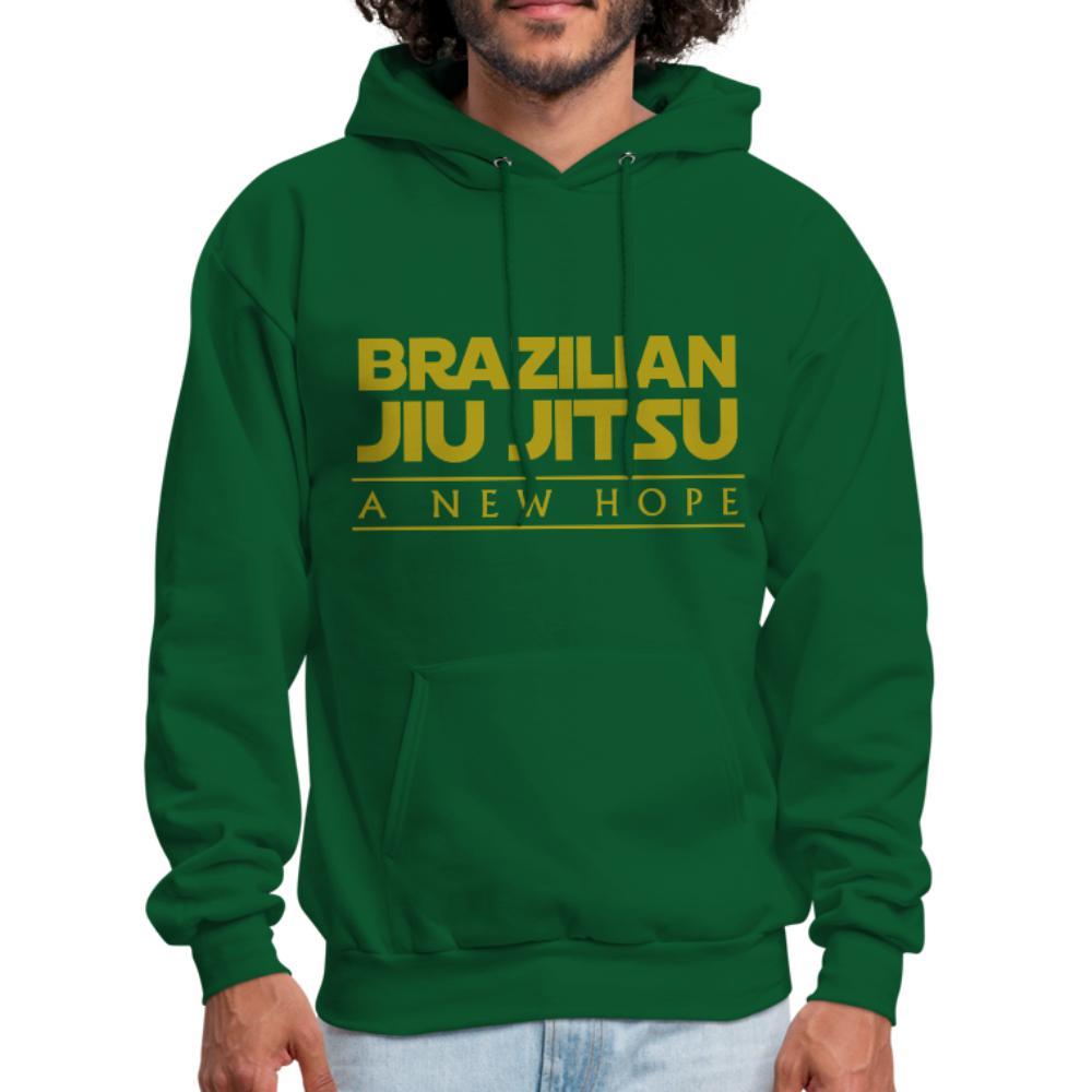 BJJ a new hope Men's Hoodie - forest green