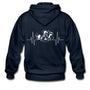 BJJ Pulse Zip Hoodie - navy