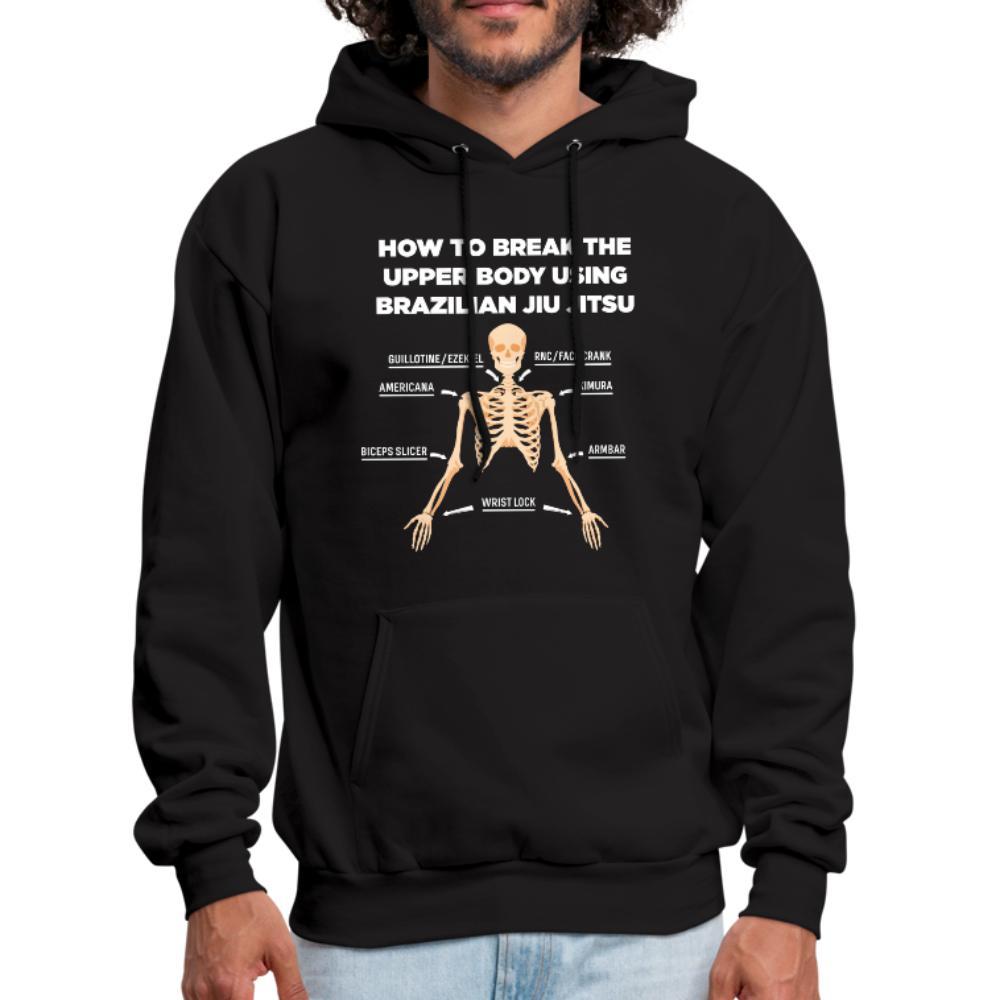 BJJ Skeleton Men's Hoodie - black