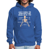 BJJ Skeleton Men's Hoodie - royal blue