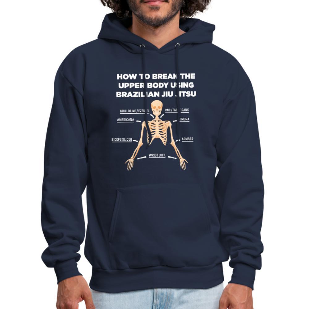 BJJ Skeleton Men's Hoodie - navy