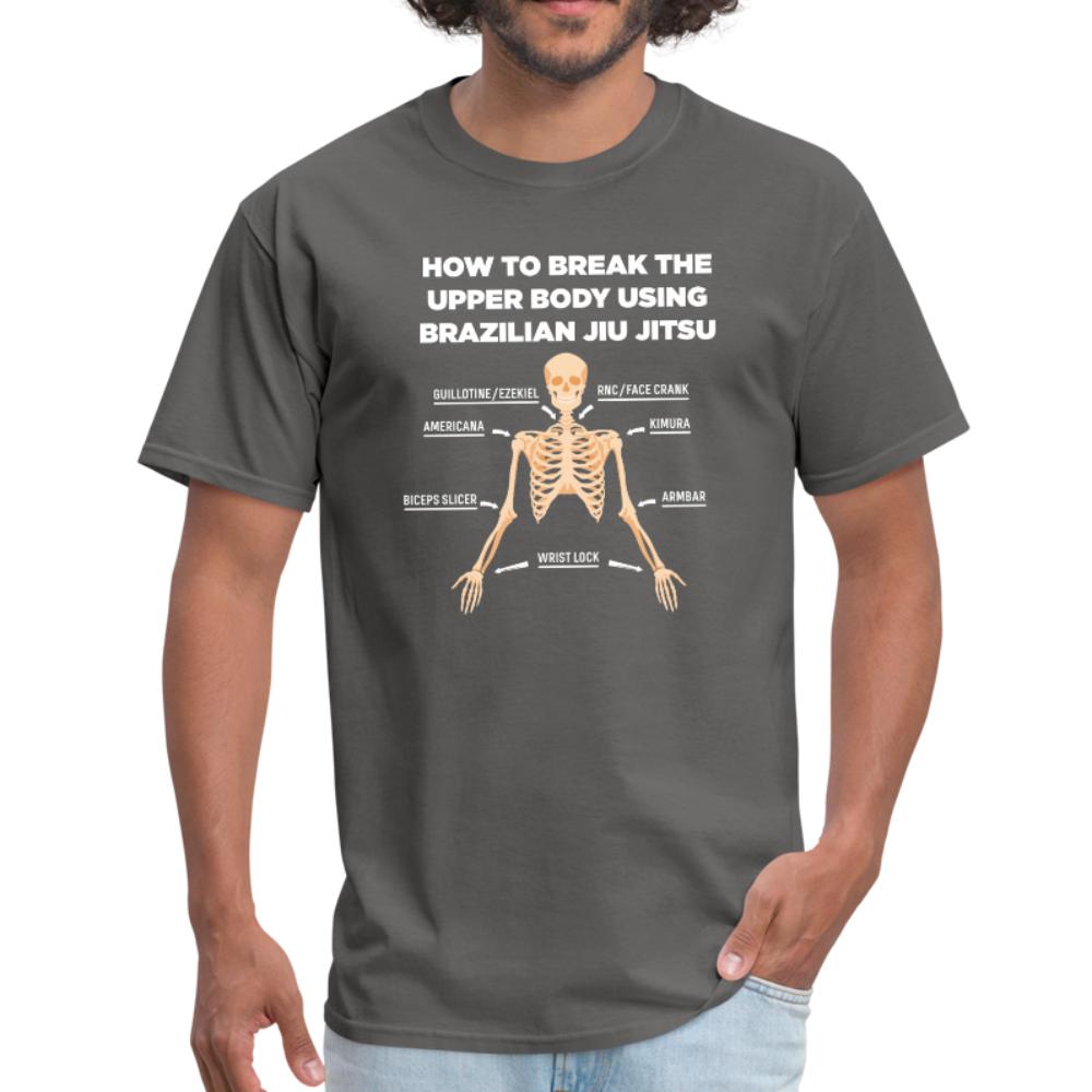 BJJ Skeleton Men's T-shirt - charcoal