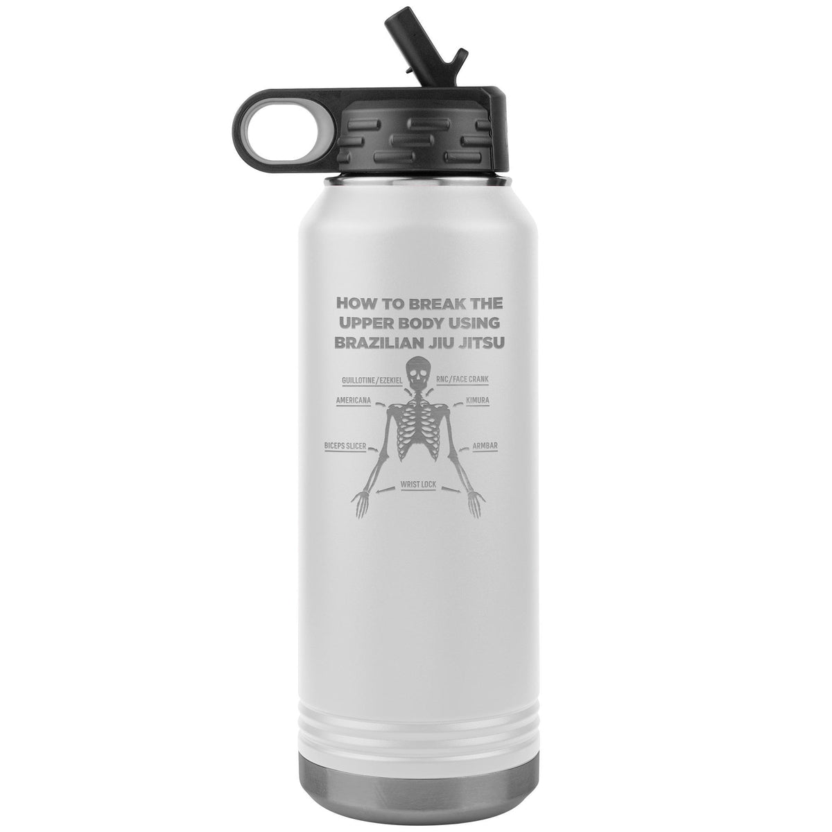 BJJ Skeleton Water Bottle Tumbler 32 oz-Jiu Jitsu Legacy | BJJ Store
