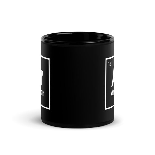 Periodic Table Armbar Black Glossy Mug