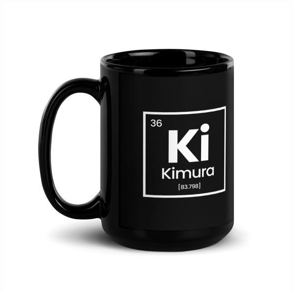 Periodic Table Kimura Black Glossy Mug