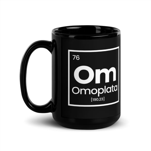 Periodic Table Omoplata Black Glossy Mug