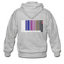 Brazilian Jiu Jitsu Code White Zip Hoodie - heather gray
