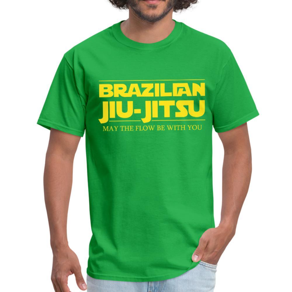 Brazilian Jiu Jitsu May The Flow be with You Men's T-Shirt- [option1Jiu Jitsu Legacy | BJJ Apparel and Accessories