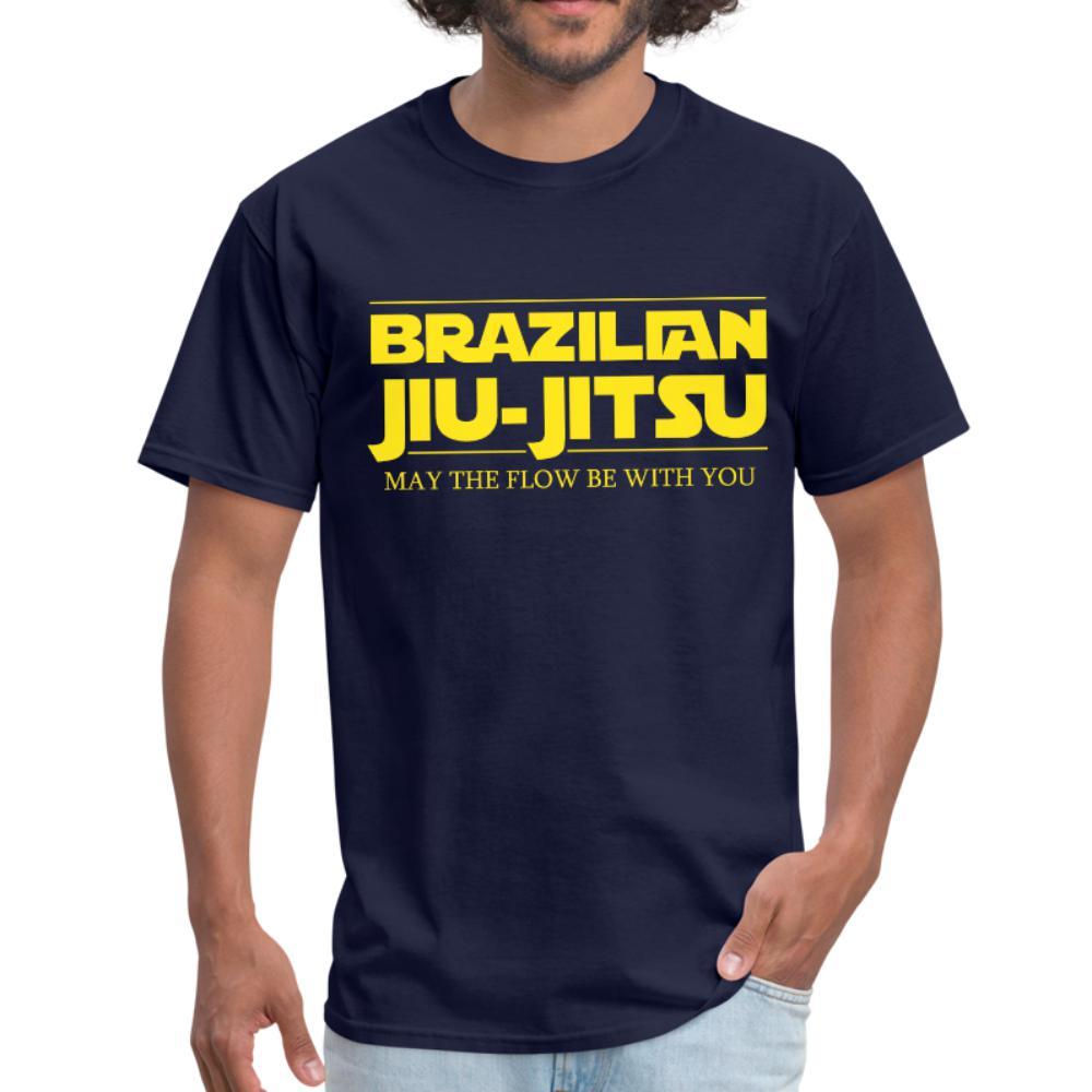 Brazilian Jiu Jitsu May The Flow be with You Men's T-Shirt- [option1Jiu Jitsu Legacy | BJJ Apparel and Accessories