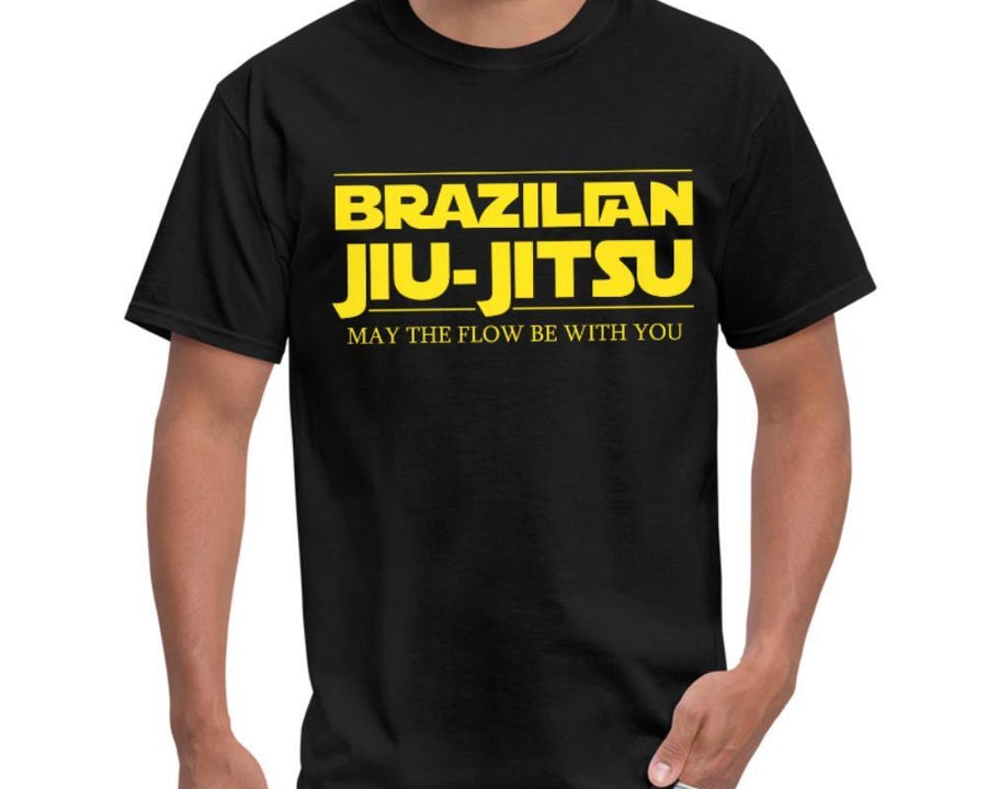 Brazilian Jiu Jitsu May The Flow be with You Men's T-Shirt- [option1Jiu Jitsu Legacy | BJJ Apparel and Accessories