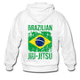 Brazilian Jiu Jitsu  Zip Hoodie - white