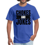Chokes and jokes Men's T-shirt - royal blue