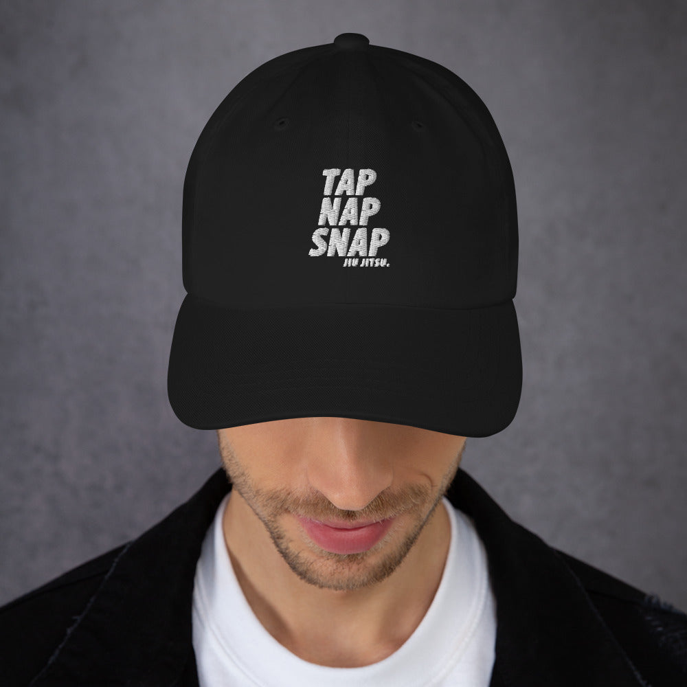 Tap Nap Snap White Classic Dad Hat