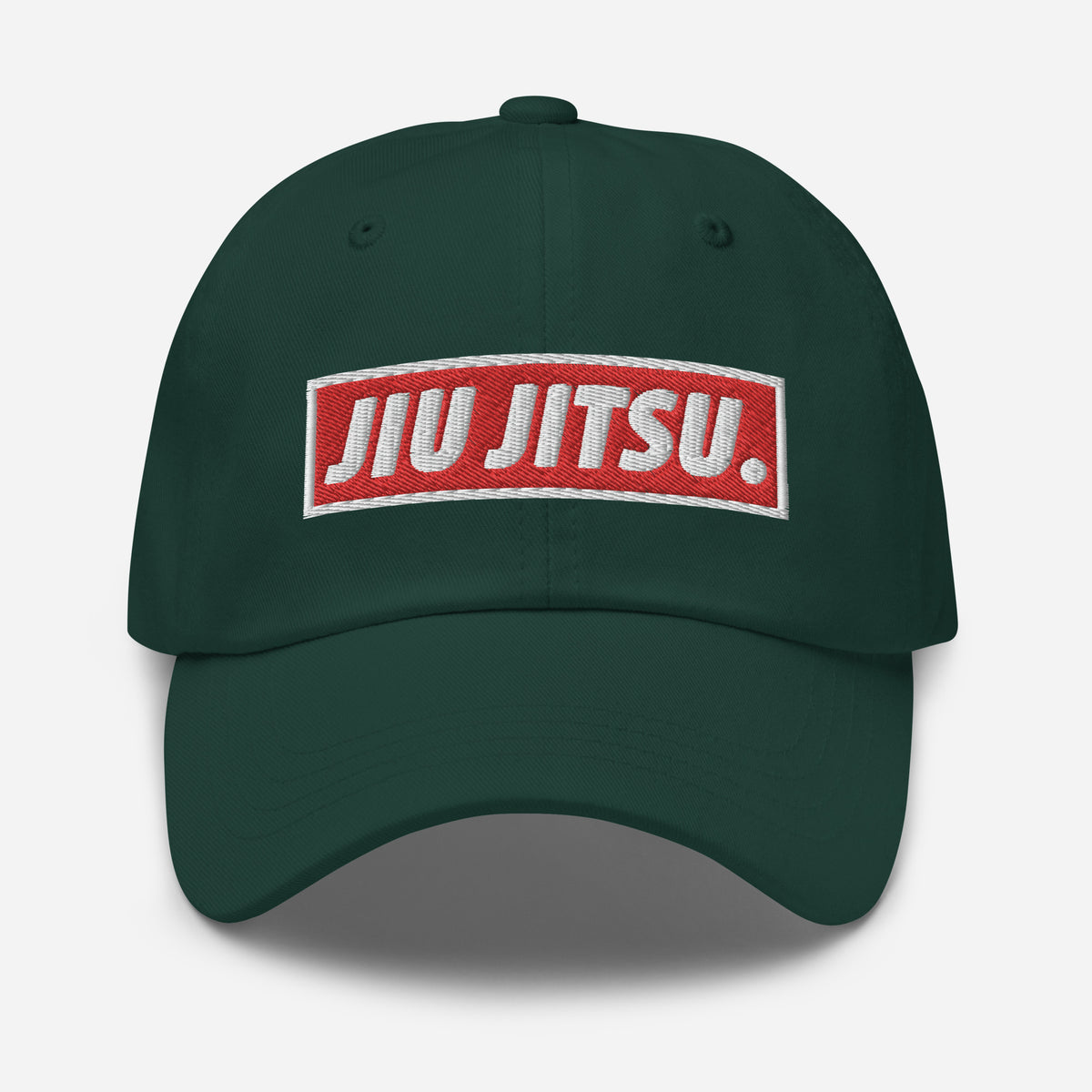 BJJ Text Jiu Jitsu Red Classic Dad Hat