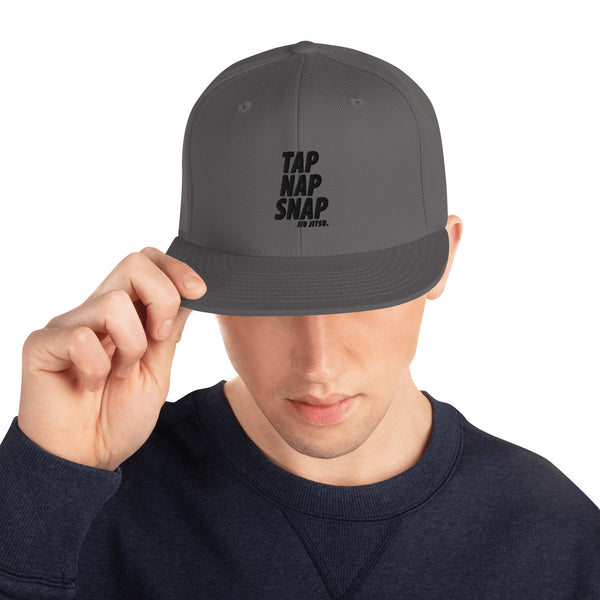 Tap Nap Snap Black Snapback Hat