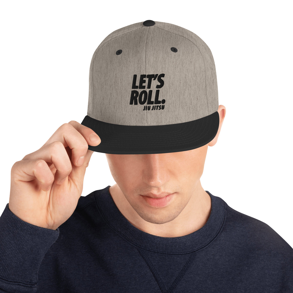 Lets Roll Black Snapback Hat