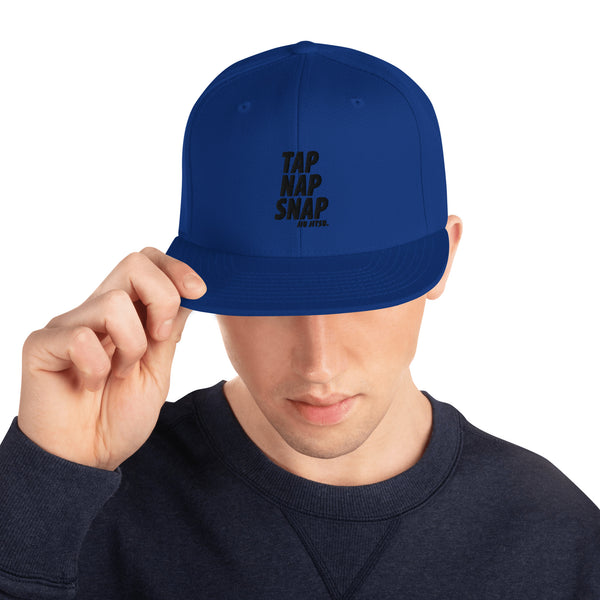 Tap Nap Snap Black Snapback Hat