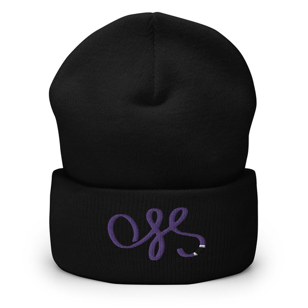 OSS Purple Belt Embroidered Cuffed Beanie