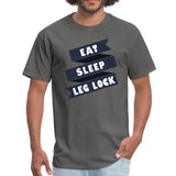 Eat, sleep Men's T-shirt - charcoal