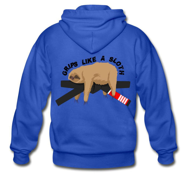 Grips like a sloth  Zip Hoodie - royal blue