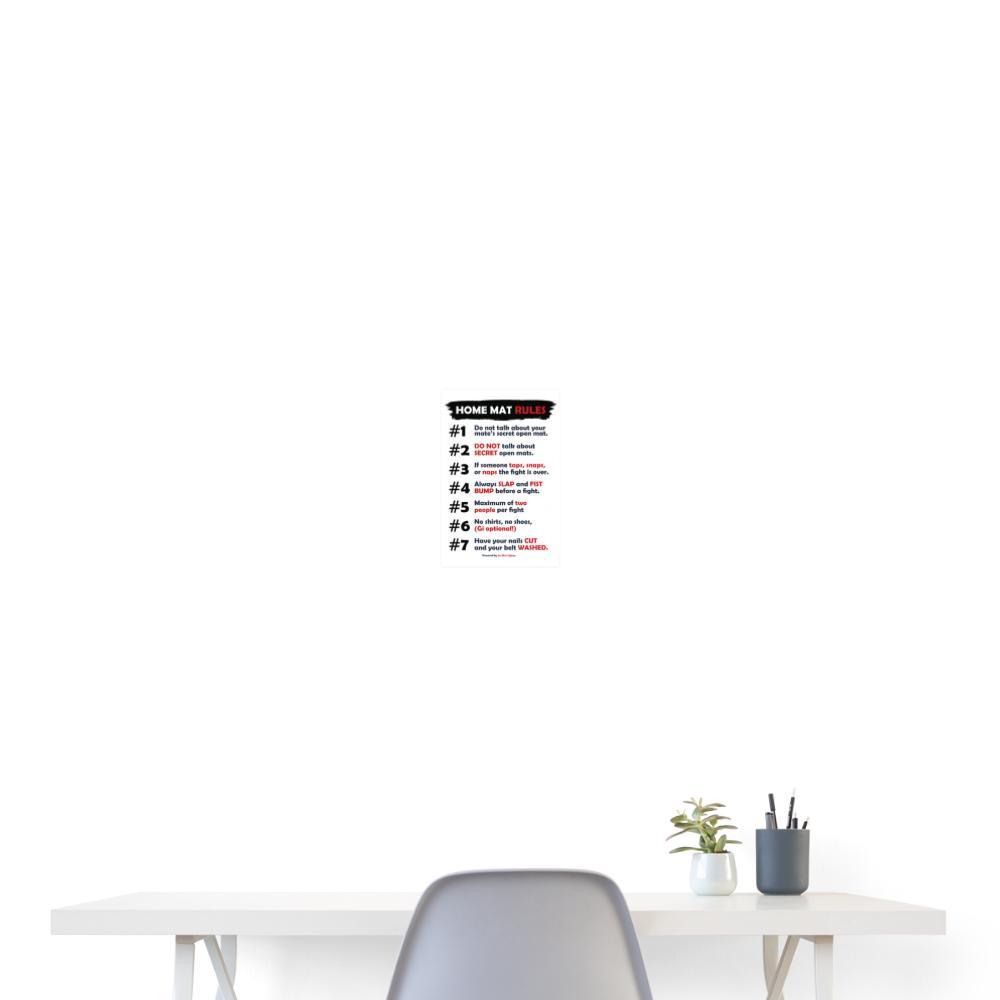 Home Mat Rules Poster 18x24 – Jiu Jitsu Legacy | BJJ Store