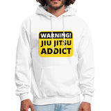 Jiu Jitsu Addict Men's Hoodie - white