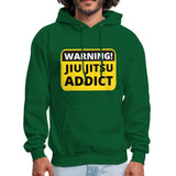 Jiu Jitsu Addict Men's Hoodie - forest green