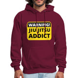 Jiu Jitsu Addict Men's Hoodie - burgundy