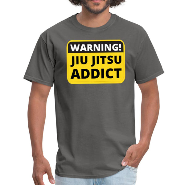 Jiu Jitsu Addict Men's T-shirt - charcoal