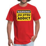 Jiu Jitsu Addict Men's T-shirt - red
